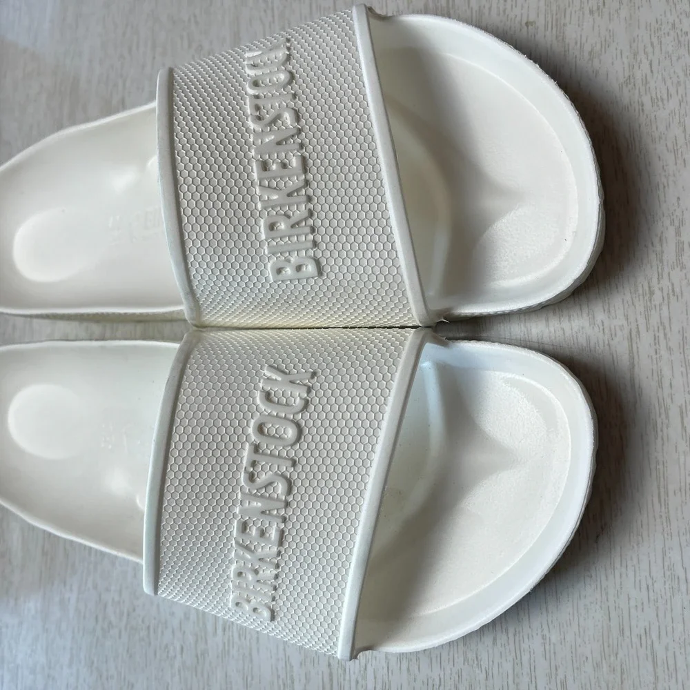 Birkenstock Barbados EVA Slide Sandals Unisex US M7/W9 White Waterproof Slip On